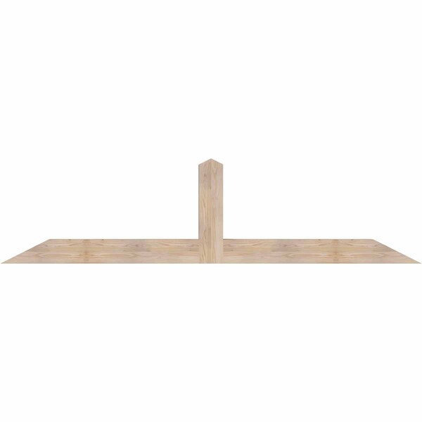 Ekena Millwork Portland Smooth Timber Gable Bracket, Douglas Fir, 96"W x 24"H x 5 1/2"D x 5 1/2"F, 6/12 Pitch GBW096X24X0606POR00SDF - main